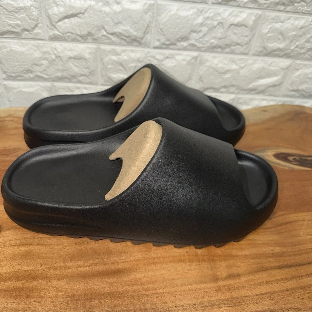 Yeezy Style Black‎ Foam Slides YS-01 Slip On EVA Sandals Mens 11 Womens 12.5
